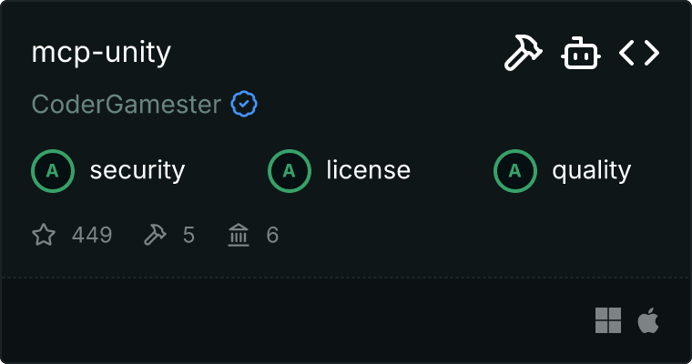 Unity MCP server