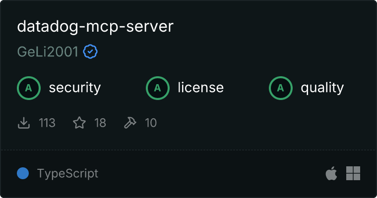 Datadog MCP server