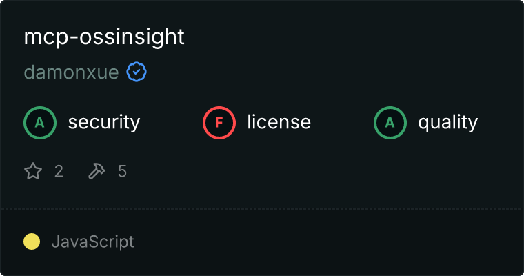 OSSInsight Server MCP server