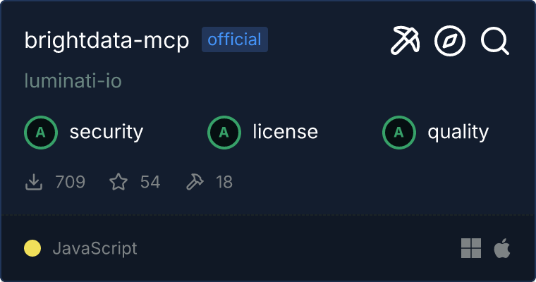 Bright Data MCP server