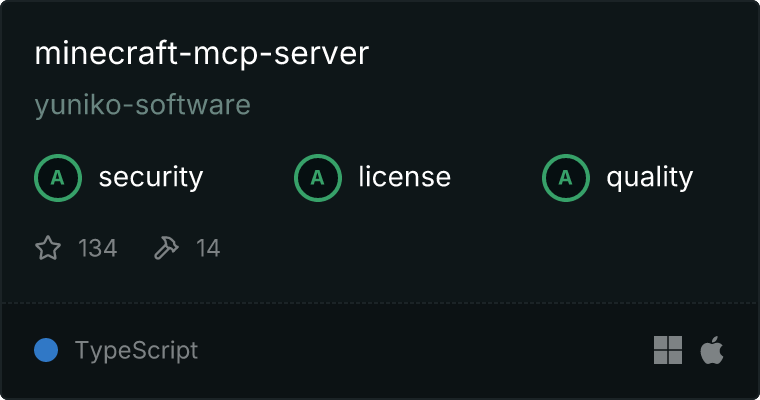 mcp-minecraft MCP server