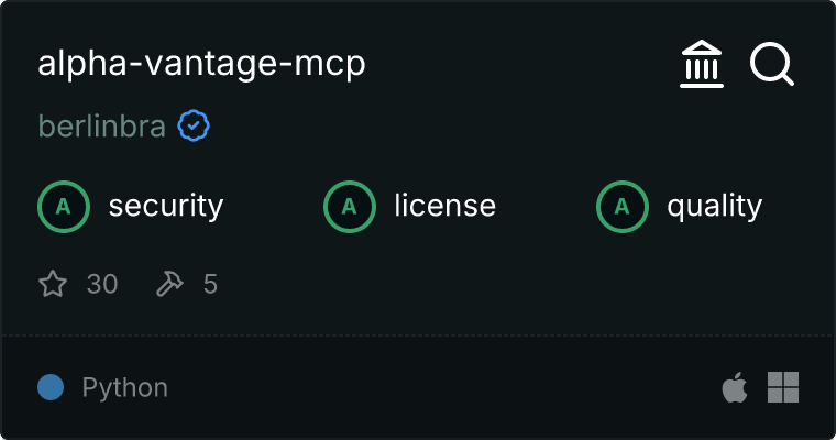 AlphaVantage-MCP MCP server