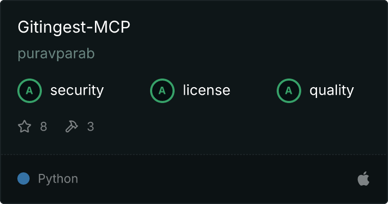 Gitingest-MCP MCP server
