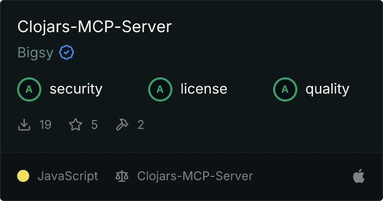 Clojars-MCP-Server MCP server