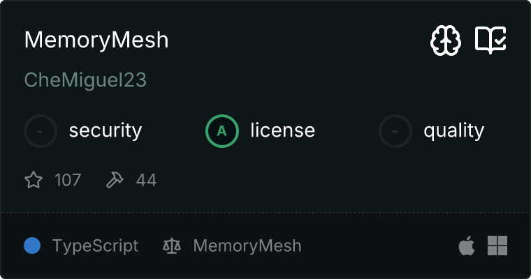 MemoryMesh MCP server