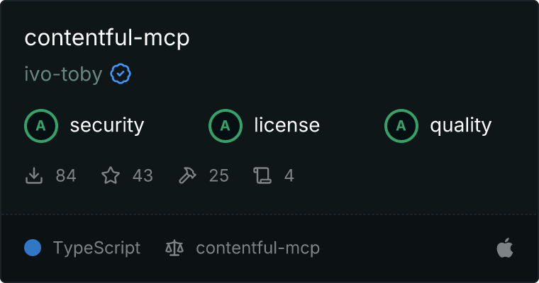 contentful-mcp MCP server
