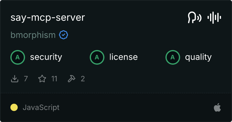 Say Server MCP server