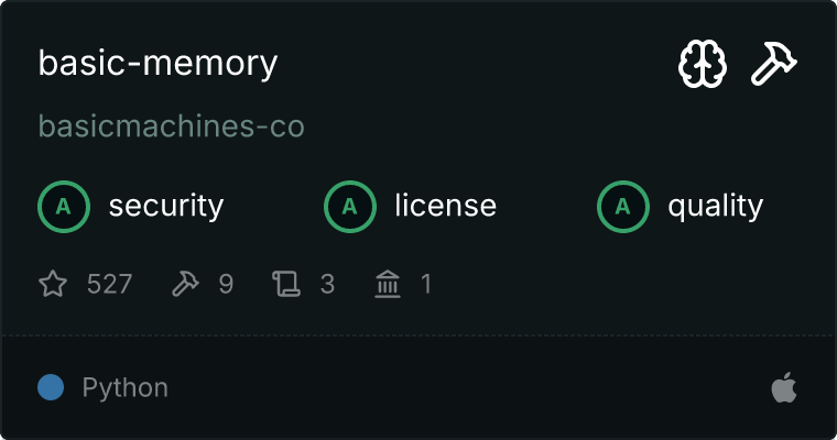 basic-memory MCP server
