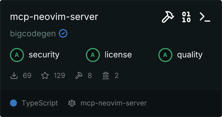mcp-neovim-server MCP server