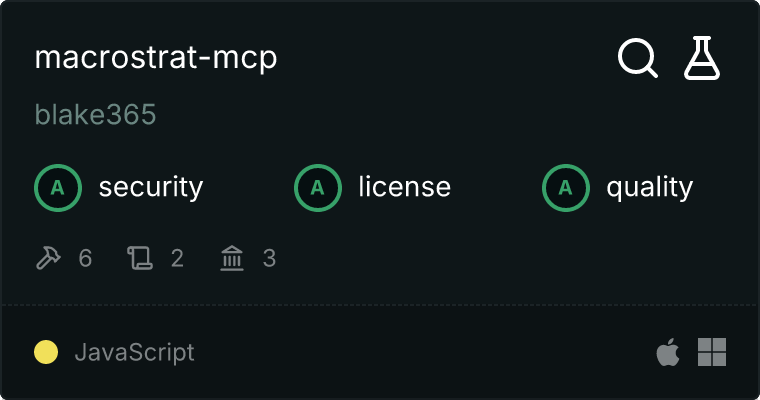 Macrostrat Server MCP server