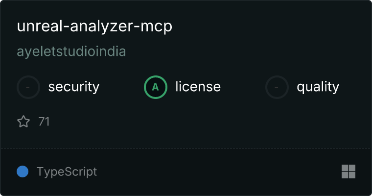 Unreal Engine Code Analyzer Server MCP server